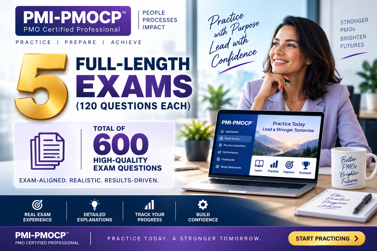PMOCP Exam Simulator Bundle - 1-Year Access